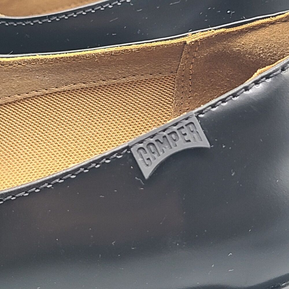 CAMPER Women's Milah Platform Mary Jane Black Leather Shoes Size 11/ 42 New - Picture 6 of 10